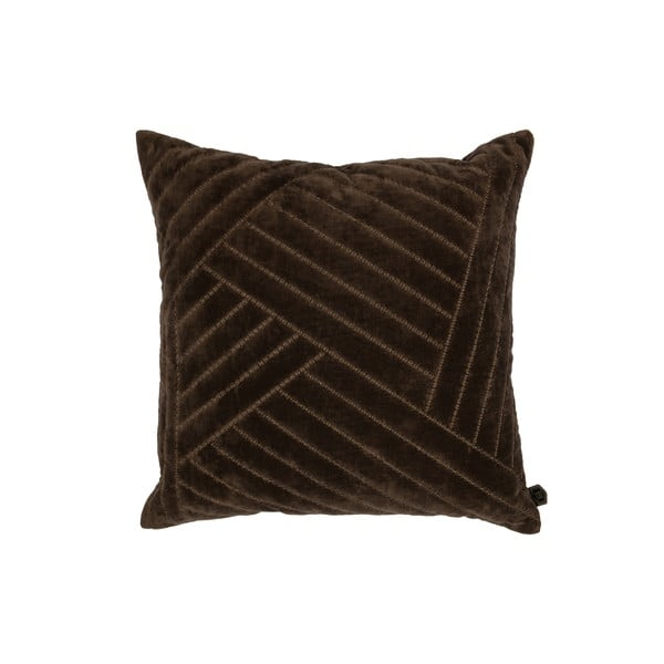 Smeđi ukrasni jastuk BePureHome Velvet Coffee, 50 x 50 cm