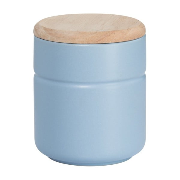 Plava porculanska staklenka s drvenim poklopcem Maxwell & Williams Tint, 600 ml