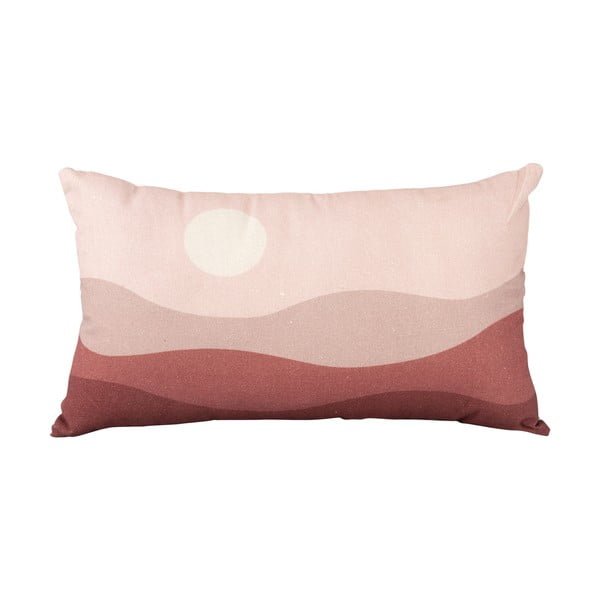 Ružičasto-crveni pamučni jastuk PT LIVING Pink Sunset, 50 x 30 cm