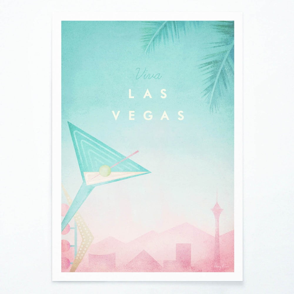Poster Travelposter Las Vegas, A2