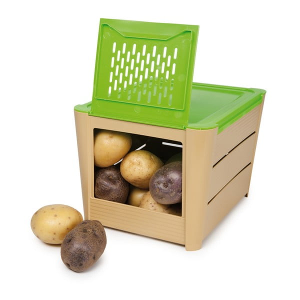 Smeđe-zelena kutija za krumpir Snips Potatoes