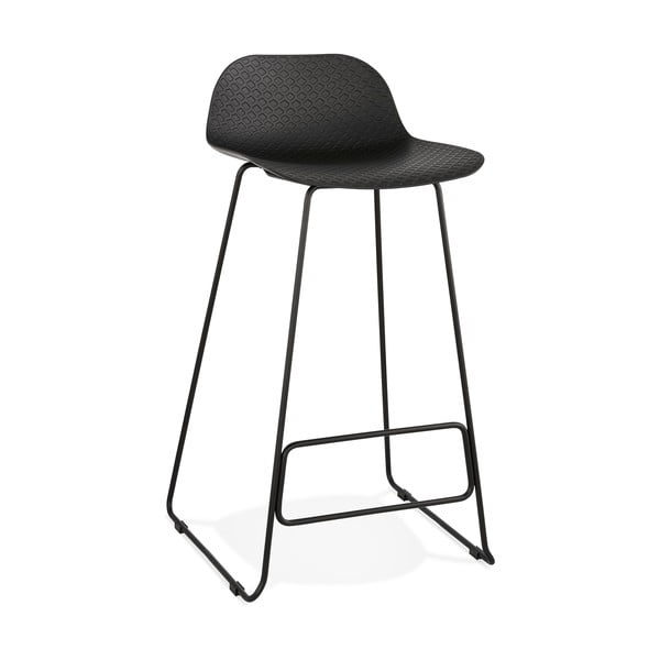 Crna bar stolica s crnim nogama Kokoon Sweet, sedam visina 76 cm