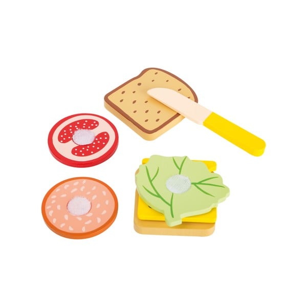 Set dječjih drvenih igračaka za izradu sendviča Legler Snacktime