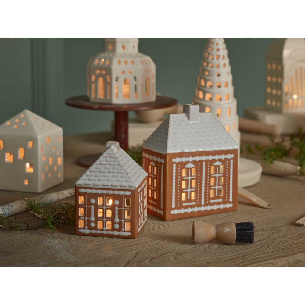 Glineni svijećnjak za svijeću lučicu Gingerbread Lighthouse – Kähler Design