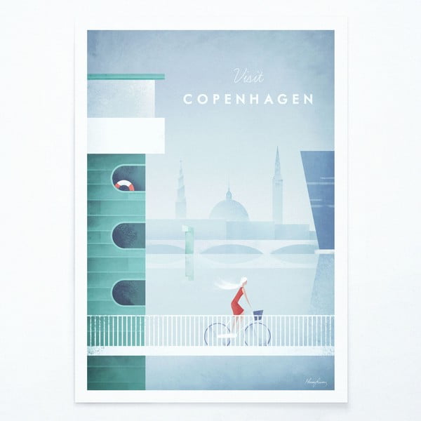 Poster Travelposter Copenhagen, A3