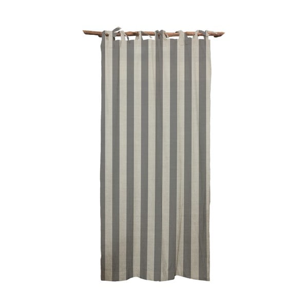 Siva zavjesa Really Nice Things Cortina Hogar Grey Stripes