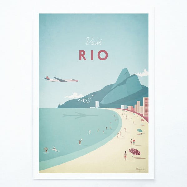 Poster Travelposter Rio, A3