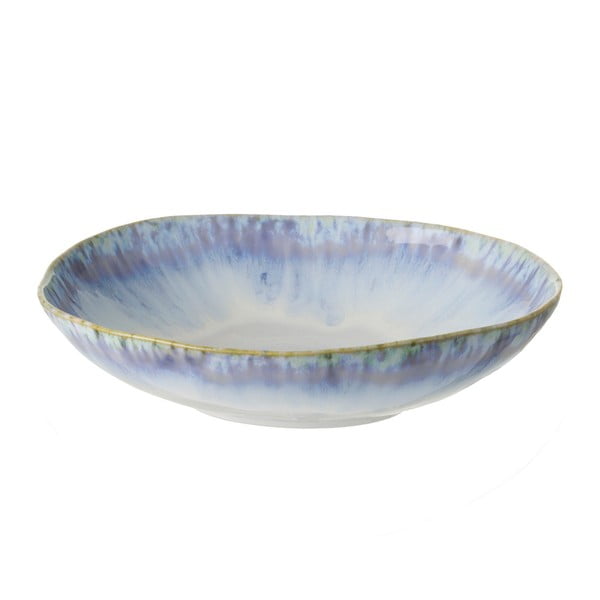 Plavo-bijela zdjela za tjesteninu od kamenine Costa Nova Brisa, ⌀ 23 cm