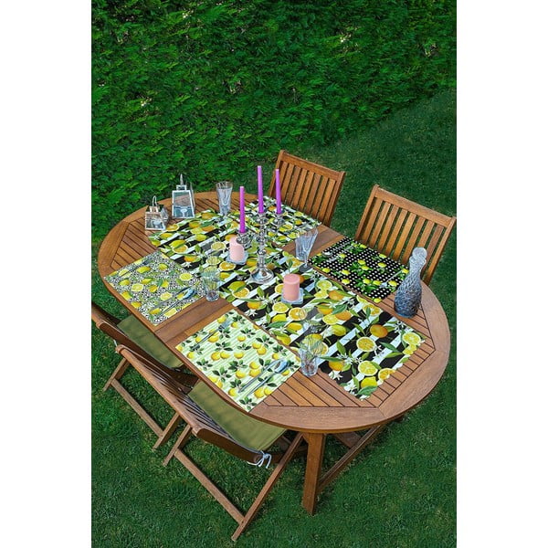 Set od 4 tekstilna podmetača i staze za stol Minimalist Home World