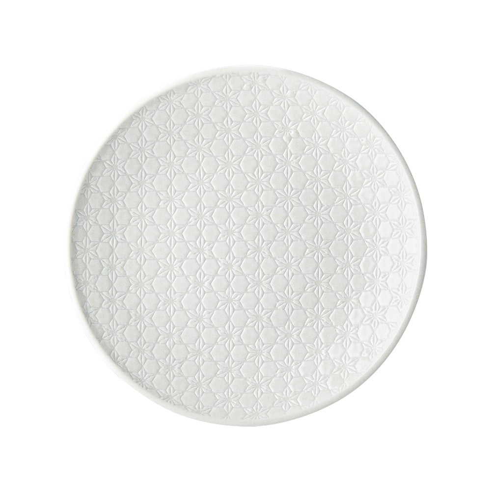 Bijeli keramički tanjur MIJ Star, ø 25 cm