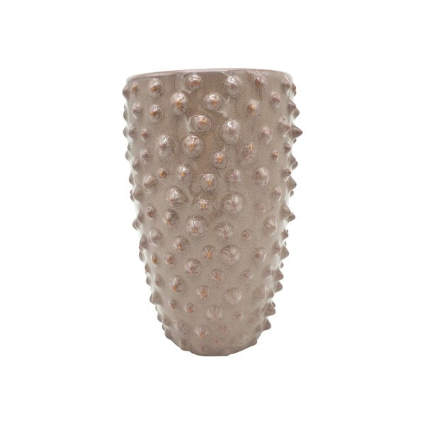 Sivo-ružičasta keramička vaza PT LIVING Spotted, visina 25 cm