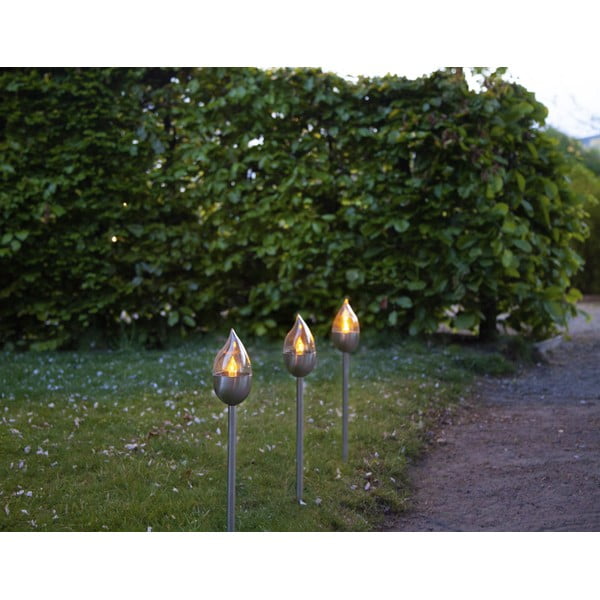 Set od 3 vanjske LED svjetiljke Star Trading Olympus, visina 40 cm