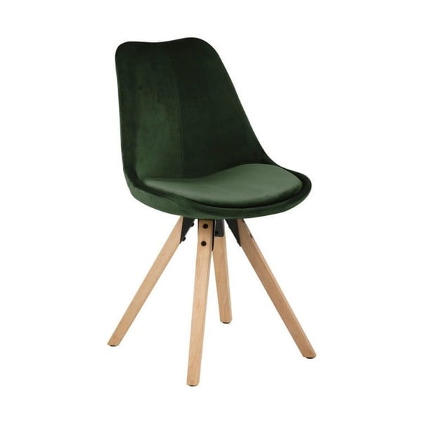 Set s dvije kaki zelene stolice za blagovaonicu Actona Dima Velvet