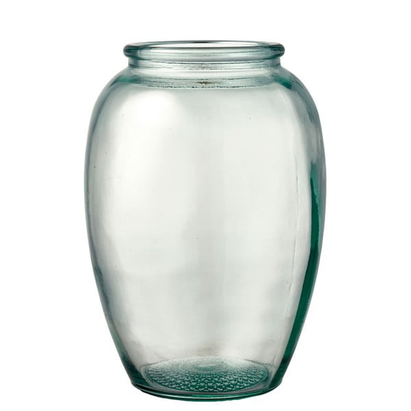 Bitz Kusintha zelena staklena vaza, ø 14 cm