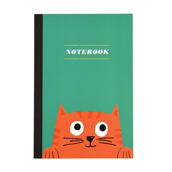 A5 bilježnica s crtama s mačkama Rex London, 60 stranica