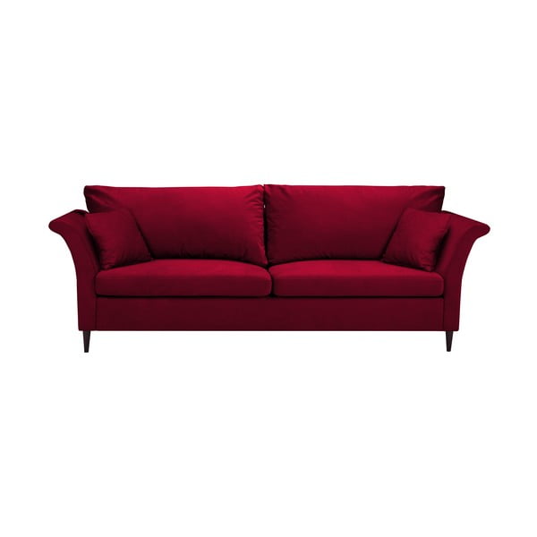 Crveni kauč na razvlačenje s prostorom za odlaganje Mazzini Sofas Pivoine