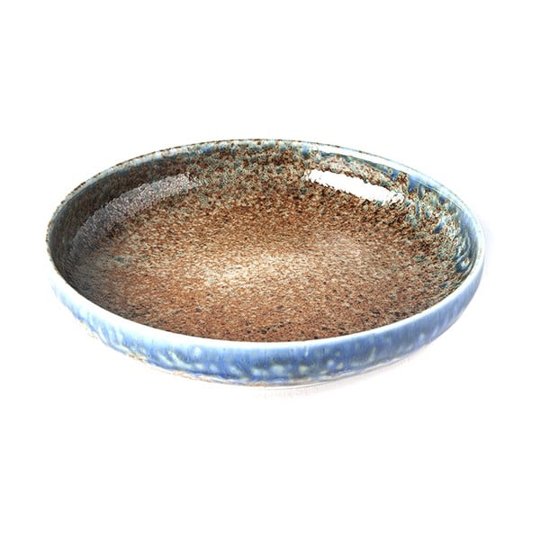 Bež-plavi keramički tanjur s podignutim rubom MIJ Earth & Sky, ø 22 cm