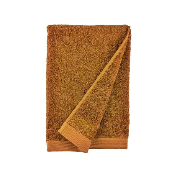 Orange kupka ručnika Terry pamuk Södahl Clay, 140 x 70 cm