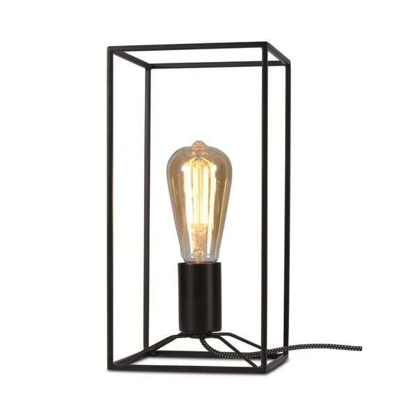 Crna stolna svjetiljka Citylights Antwerp, visina 30 cm