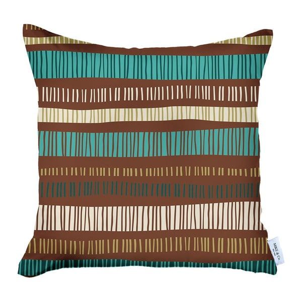 Smeđa jastučnica Mike & Co. New York Jungle Stripes, 43 x 43 cm