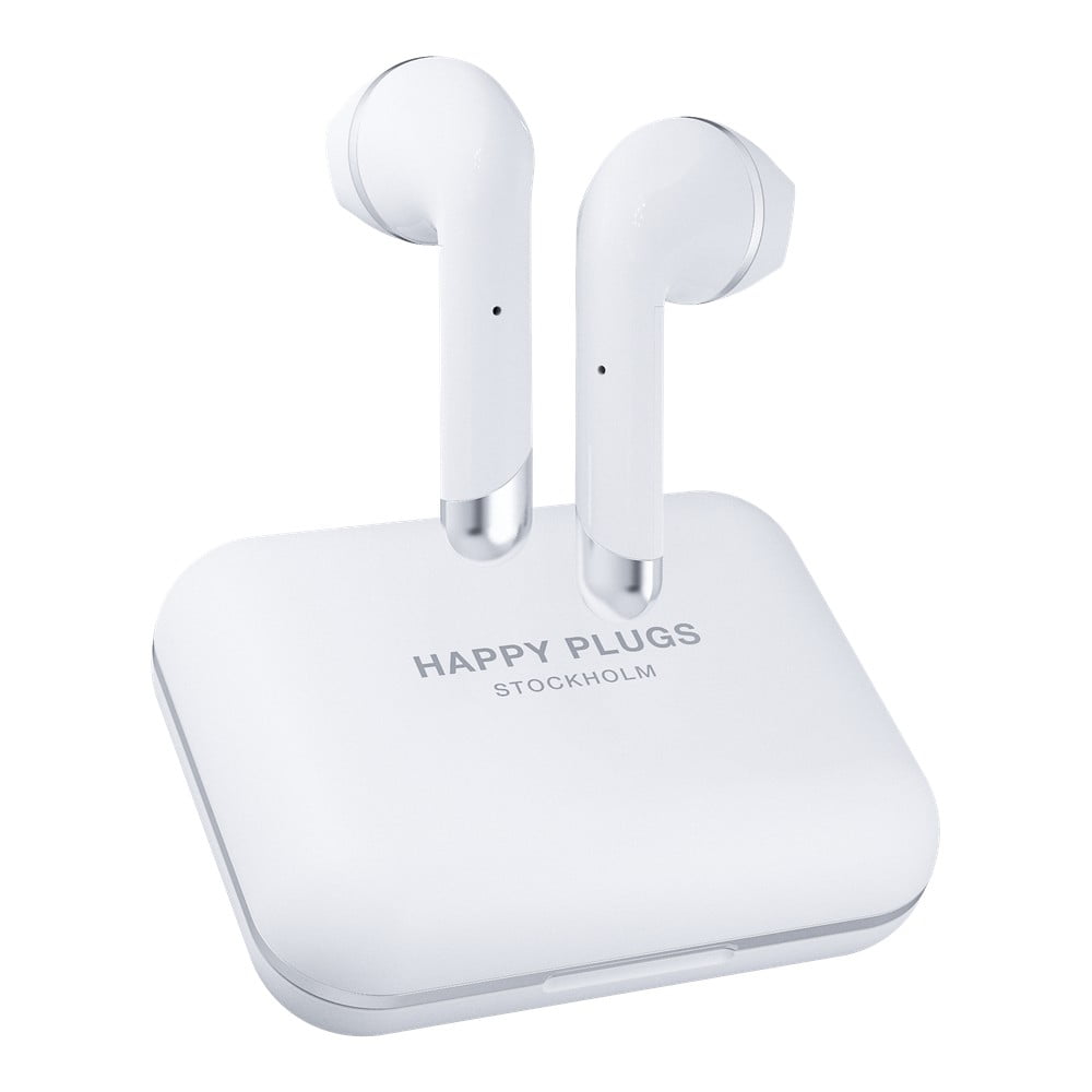 Bijele bežične slušalice Happy Plugs Air 1 Plus